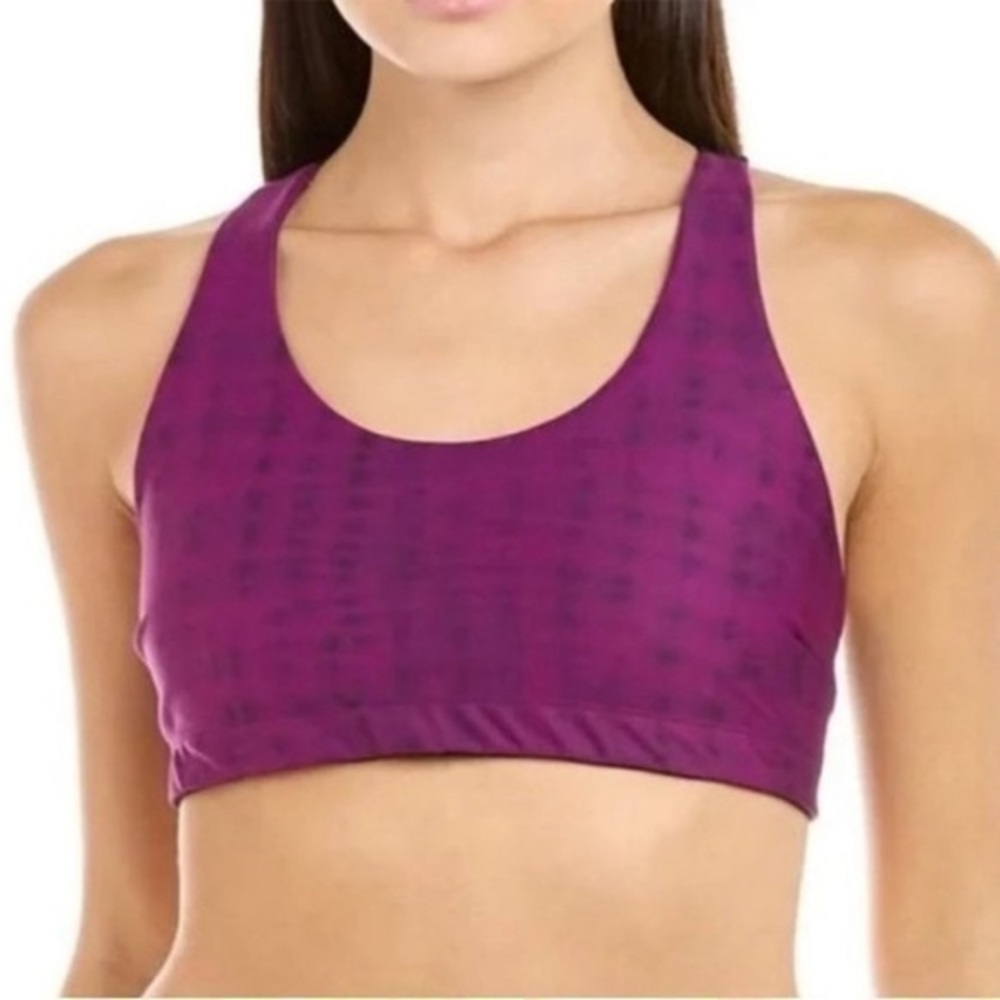 JOHNNY WAS Calme Magenta Black Endurance Reversible sports bra